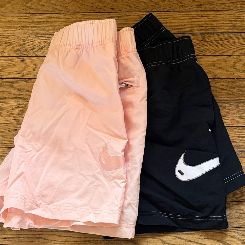Nike Pink and Black Shorts